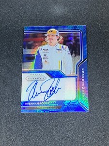 Brennan Poole 2021 Panini Prizm Endorsements Carolina Blue Hyper /50 Auto Signed