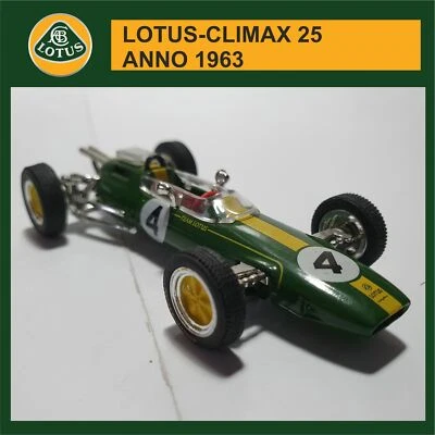 LOTUS CLIMAX 25 ANNO 1963 CON TEKA IN PLASTICA SCALA 1/43 (C/348) - Immagine 1 di 4