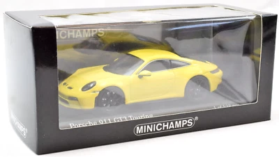 Minichamps Porsche 911 992 Racing Yellow GT3 Touring 1:43 Diecast Car 410069601 - Image 1 of 3
