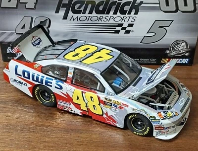 Jimmie Johnson 2010 Impala #48 Lowe's Honoring Our Soldiers Flashcoat Silver - Image 1 of 4