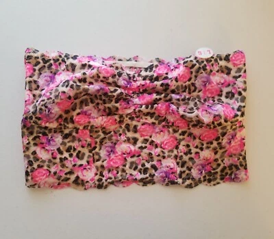 Victoria's Secret ROSA Grande Leopardo Rosas Encaje Bandeau Ligeramente Forrado Inalámbrico Foto 1 de 4