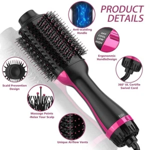 Secador De Pelo Profesional De En Cepillo De Aire Caliente Para Cabello - Picture 1 of 7