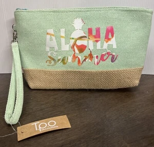 T.P.O. "Aloha Summer" Wristlet Bag/Purse/Makeup Bag, *New!* - Picture 1 of 5