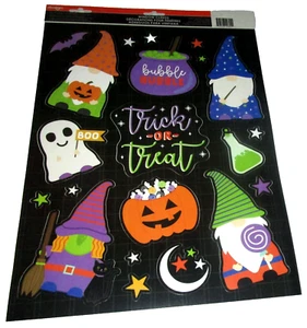 HALLOWEEN Window Clings ~ HALLOWEEN GNOME'S ~ TRICK OR TREAT - Picture 1 of 1