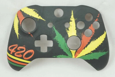 Cannabis 420 Leaves Front Shell For Xbox One S Controller - New - Model 1708