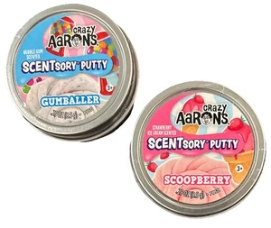 New Set 2 Crazy Aaron's Scentsory Putty Mini Tins Gumballer + Scoopberry .29oz@ - Picture 1 of 1