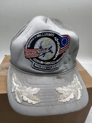 Sombrero Bobko Williams Discovery Astronaut Truckers Gris Usado De Colección Talla Única   Foto 1 de 4
