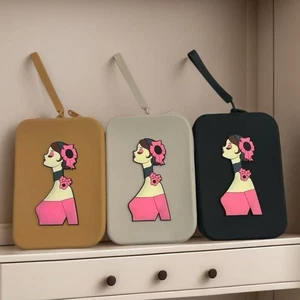 Mehrzweck Silikon-Aufbewahrung tasche Karikatur Kosmetik tasche - Picture 1 of 7