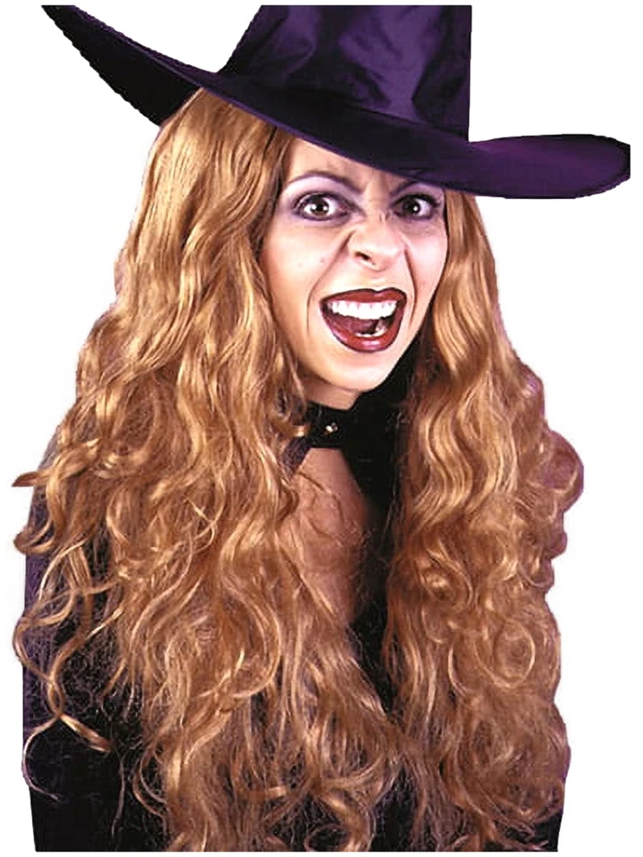 Peruca feminina Fun World longa encaracolada auburn Halloween - Imagem 1 de 1