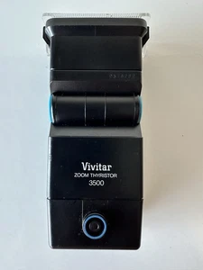 Vivitar Zoom Thyristor 3500 Shoe Mount Flash for Canon Minolta Cameras-Tested - Picture 1 of 8