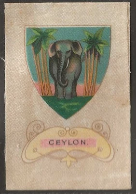 WILLS AUSTRALIAN-ARMS OF THE BRITISH EMPIRE 1910 (SILK SILKS)-#12- CEYLON - Image 1 of 2