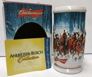 2007 Budweiser Holiday Collector Beer Stein Mug "Winter's Calm" CS678 Christmas - Picture 1 of 3
