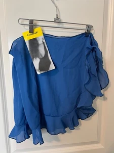 JUPE MAILLOT DE BAIN LONGITUDE NEUVE AVEC ÉTIQUETTE COUVERTURE BLEU TAILLE UNIQUE COUVERTURE - CRAVATE VOLANTE SEULE - Photo 1/4
