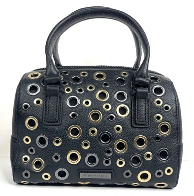 Bolso Doctor BCBG MAXAZRIA Maisie Ojal Cuero Genuino Negro Foto 1 de 4
