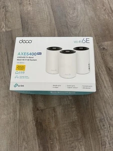 TP-LINK (DECO XE75 PRO) AXE5400 Wi-Fi 6E Tri-Band Mesh System- 3 Pack - Photo 1/4
