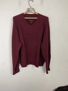 Banana Republic Womens Sweater XXL Burgundy Alpaca Blend Cozy Comfy Stretchy - Picture 1 of 10