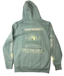 John Summit Off The Grid Seafoam Hoodie Herren Small DJ EDM Rave Rare Neu ohne Etikett - Bild 1 von 8
