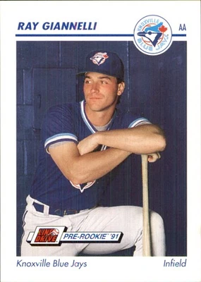 Ray Giannelli 1991 Line Drive AA #357 RC Knoxville Blue Jays AutographDen - Image 1 of 2