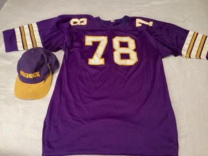 Minnesota Vikings 78 Jersey & Hat - Picture 1 of 9