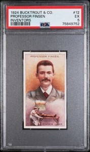 1924 Bucktrout & Co INVENTORS #12 PROFESSOR FINSEN PSA 5 EX