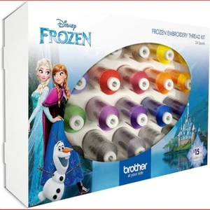 Brother Disney Frozen Embroidery Thread Set 24 Pack New! - Picture 1 of 1