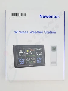 Newentor Q7 Wireless Indoor/Outdoor Weather Station Thermometer Forecast Clock - Picture 1 of 5
