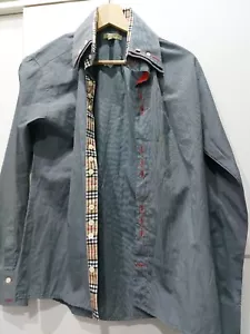 Camicia Burberry grey 100% Originale - Foto 1 di 8