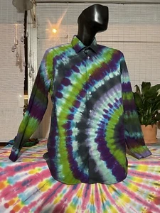 Men’s Tiedye Dress Shirt - Picture 1 of 2