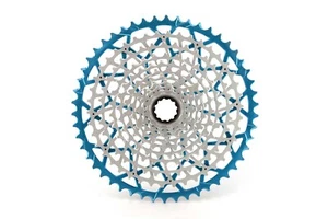 Garbaruk Wide-Range 11-Speed Cassette, SRAM XD, 10-46T, BLUE - Picture 1 of 6