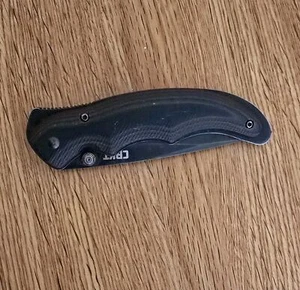 CRKT Endorser Knife Single Folding Blade Lerch Design Outburst Opening - Picture 1 of 5
