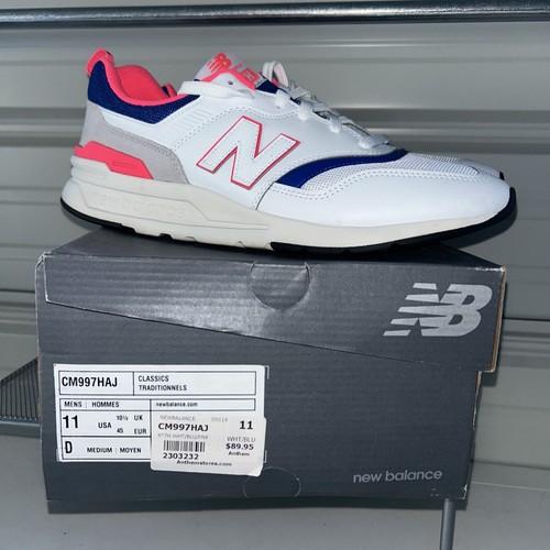 New Balance 997H Bianco Blu Rosa Uomo Taglia 11 CM997HAJ