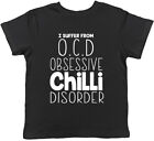 OCD Obsessive Chilli Disorder Śmieszny Dziecięcy T-shirt Chłopcy Dziewczęta Prezent Koszulka