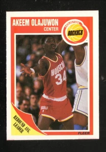 Hakeem Olajuwon Houston Rockets 1989-90 Fleer Basketball Card - Picture 1 of 2