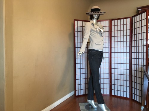 VETEMENTS Giacca W&B beige con scollo arricciato linea abbigliamento donna taglia 0 capo poliestere