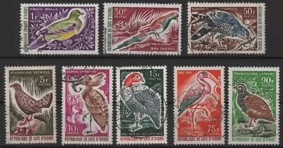 Ivory Coast 1965-1966, Birds, SG  261-269, two full sets Very Fine Used - Image 1 of 2