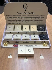 Century Pro Cue Tips G1 / G2 / G3 / G4 / G5 Graded Snooker/Pool Tips, EBS. - Picture 1 of 5