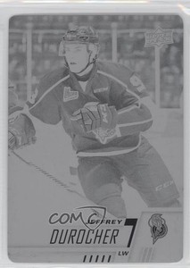 2017-18 Upper Deck CHL Printing Plate Black 1/1 Jeffrey Durocher #118 0c3