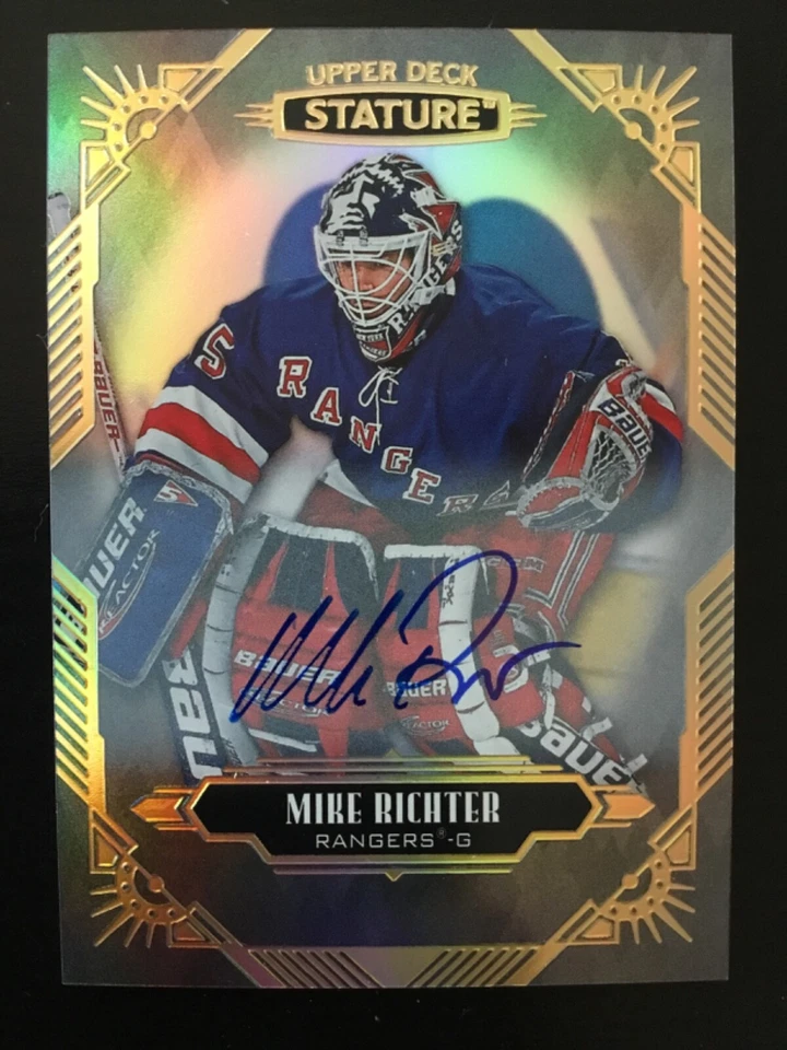 2020-21 Upper Deck Stature MIKE RICHTER #99 On-Card Auto New York Rangers - Image 1 of 2