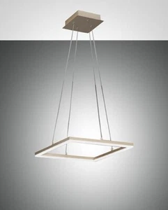 Bard sospensione LED dimmerabile 39w quadrata oro opaco altezza regolabile - Foto 1 di 1