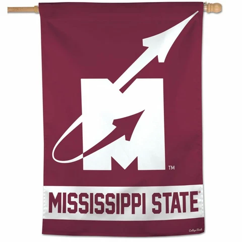 MISSISSIPPI STATE BULLDOGS VAULT FLYING M 28"X40" BANNER FLAG NEW WINCRAFT π Cover