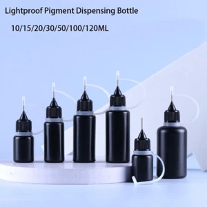 10-100pcs Black Lightproof Needle Tip Dropper Bottle Syringes Plastic Glue - Picture 1 of 7