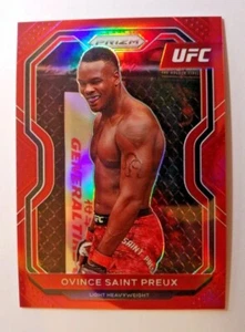 2021 PRIZM UFC RED PRIZM OVINCE SAINT PREUX 114/275 - Picture 1 of 2
