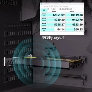 PCIe5.0 to NVMe2.0 Adapter Card For Fast Data Access Plugs and Play PCIe Card - Afbeelding 1 van 8