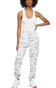 New Woman’s Lazypants White Camo Fleece Jogger Sweatpants (Size Medium) SP - Picture 1 of 6