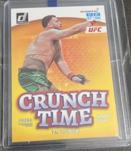 2023 Donruss UFC Crunch Time Silver Press Proof #14 Tai Tuivasa! - Picture 1 of 2