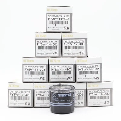 Mazda Genuine Tokyo Roki Made in Japan Oil Filter 10pcs set PY8W-14-302 - Image 1 of 4