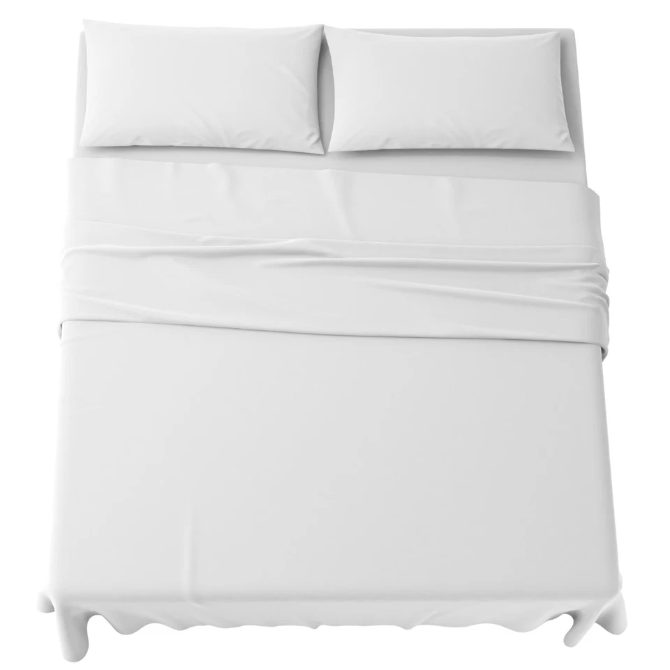 Set Completo Lenzuola in Microfibra, con Federe, Completo Letto, Made in Italy - Immagine 1 di 1