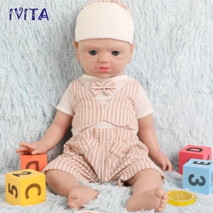IVITA 21" Weichkörper Silikon Reborn Baby Puppe Realistisch Junge Baby Kinder Geschenk - Bild 1 von 12