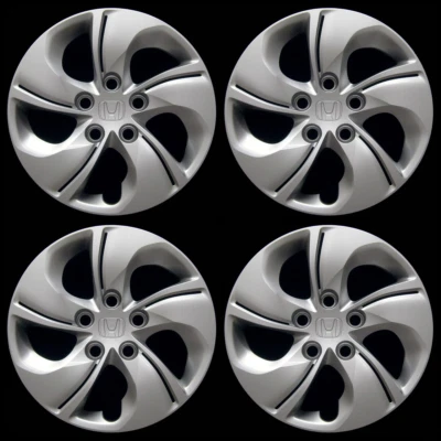 Hubcap Set Honda Civic 2013-2015 - Genuine OEM Factory 15-inch Wheel Cover 55092 - Image 1 of 4