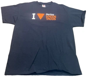 I Love Doritos Locos Tacos Black Short Sleeve T Shirt Size XL Taco Bell - Picture 1 of 5